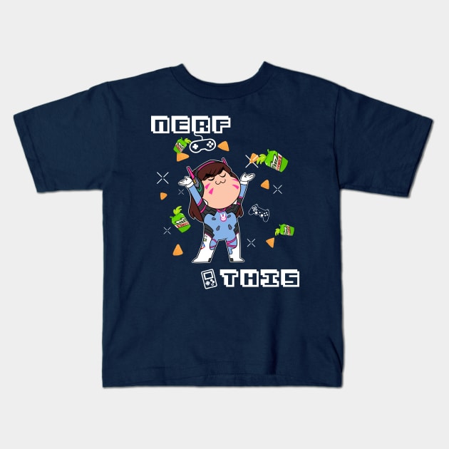 D.Va Nerf This!! Kids T-Shirt by NolyCS